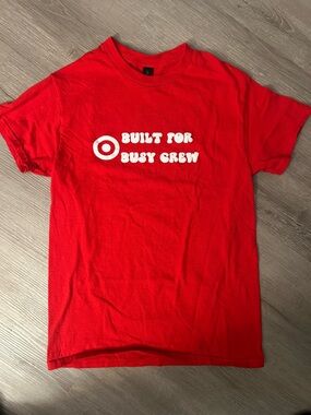 Gildan Red Heavy Cotton Crewneck T-Shirt